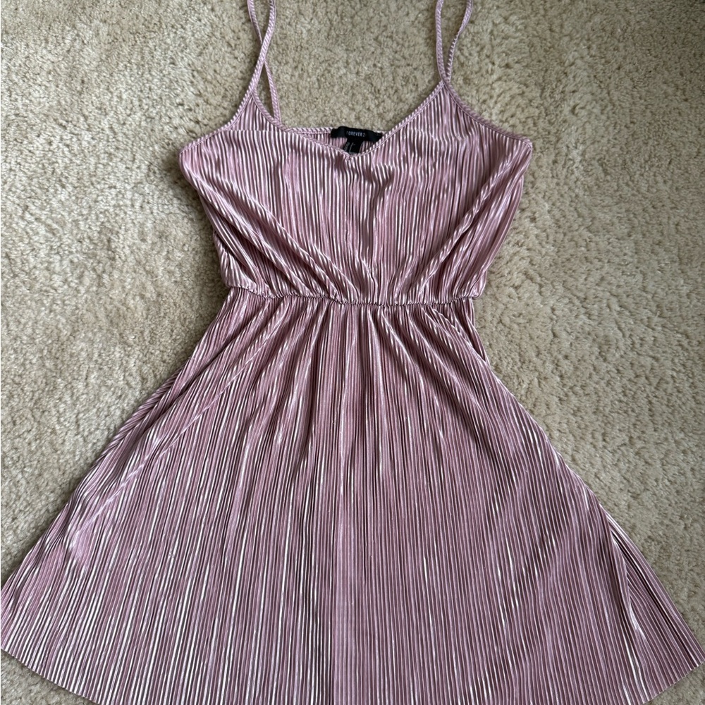 Forever 21 Shimmering Pink Mini Dress